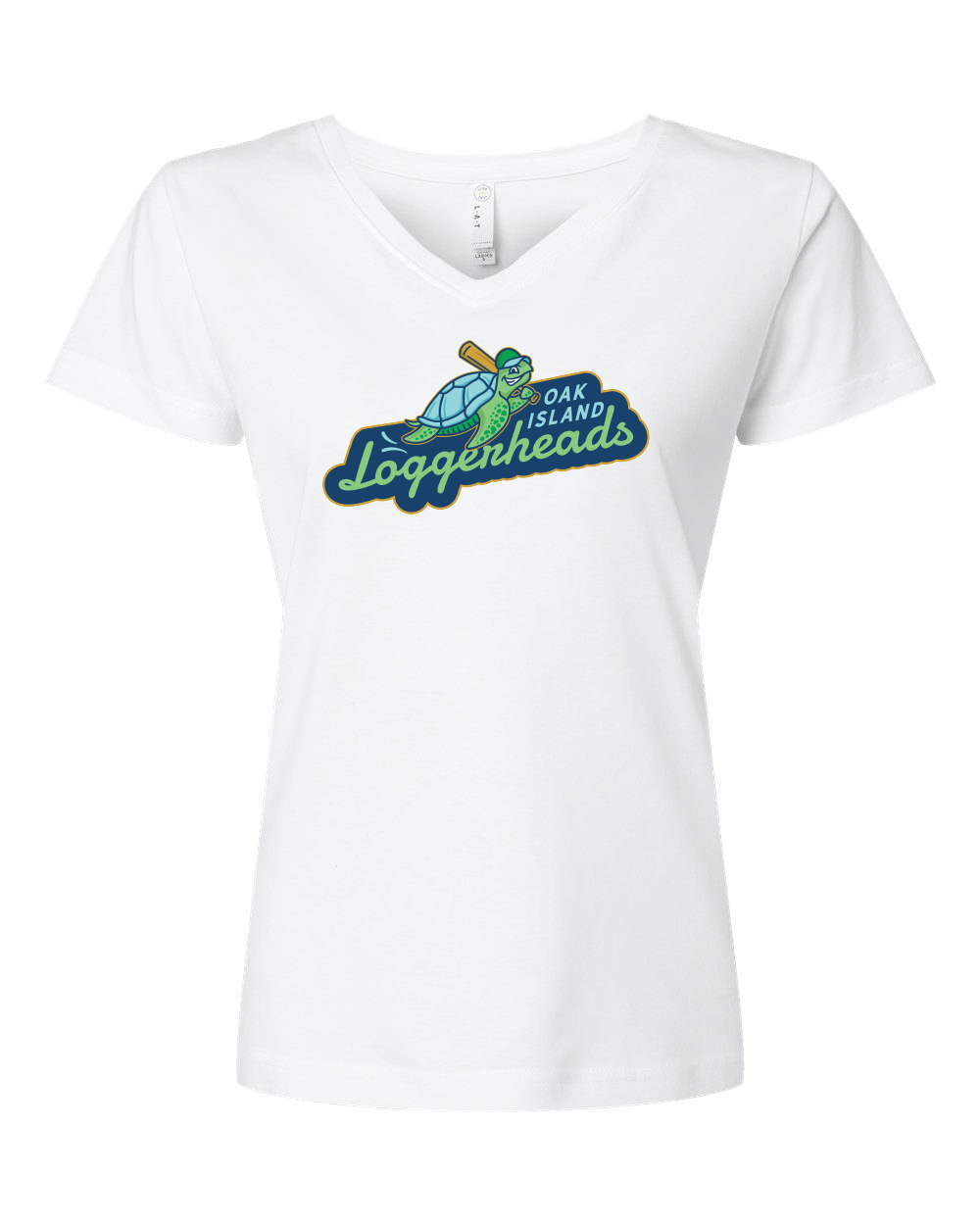 Loggerheads Women's V-Neck Short Sleeve T-Shirt (Click to see all available colors)