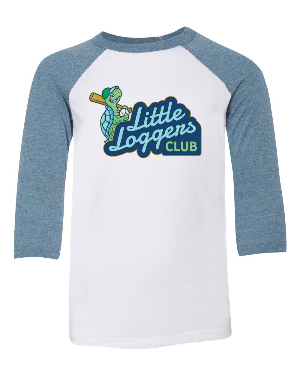 Little Loggers Youth Three-Quarter Sleeve Baseball Tee