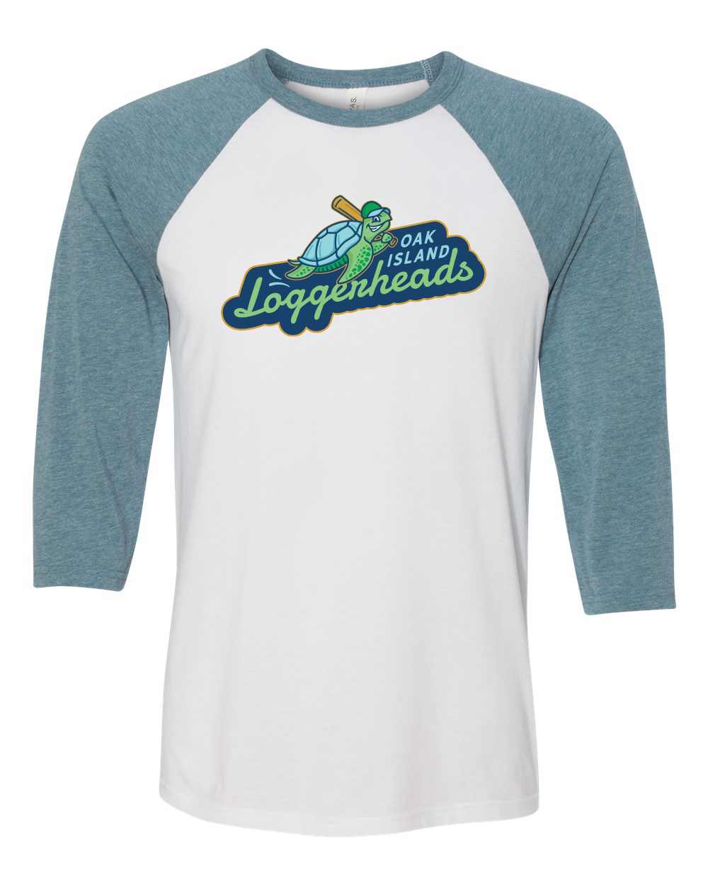Loggerheads Unisex Three-Quarter Sleeve Baseball Tee