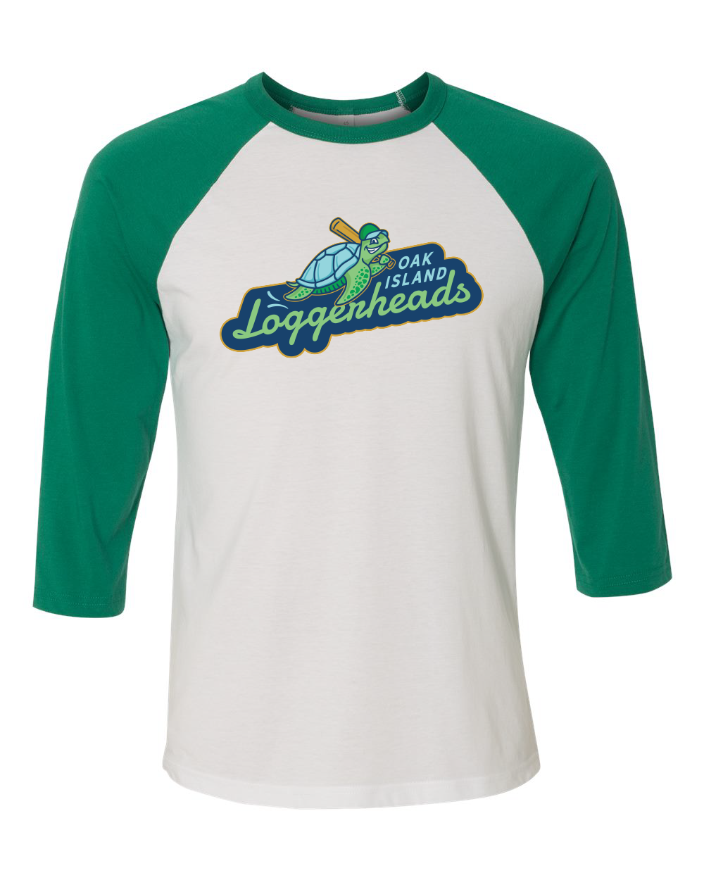 Loggerheads Unisex Three-Quarter Sleeve Baseball Tee
