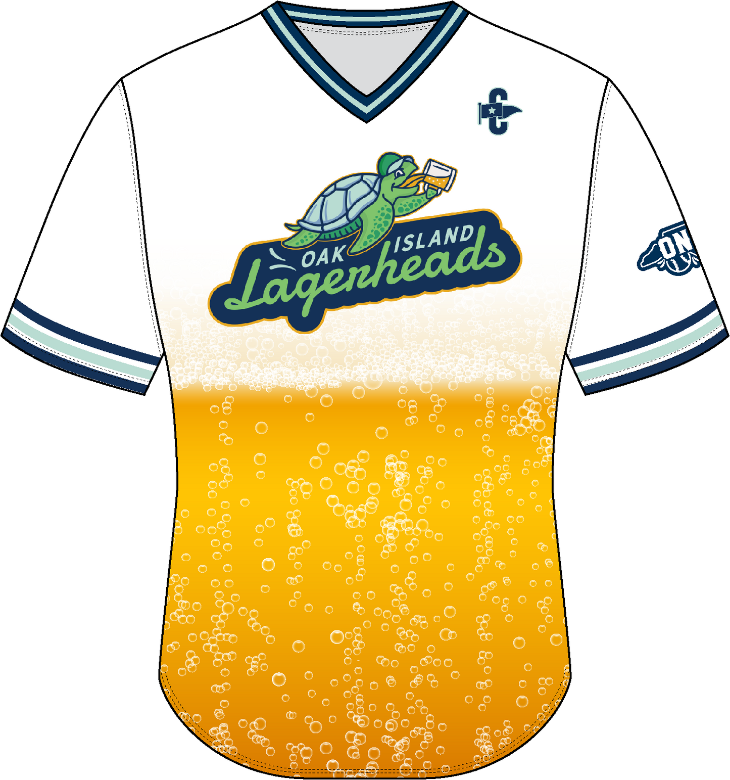 Fun V-Neck Loggerhead Game Jersey